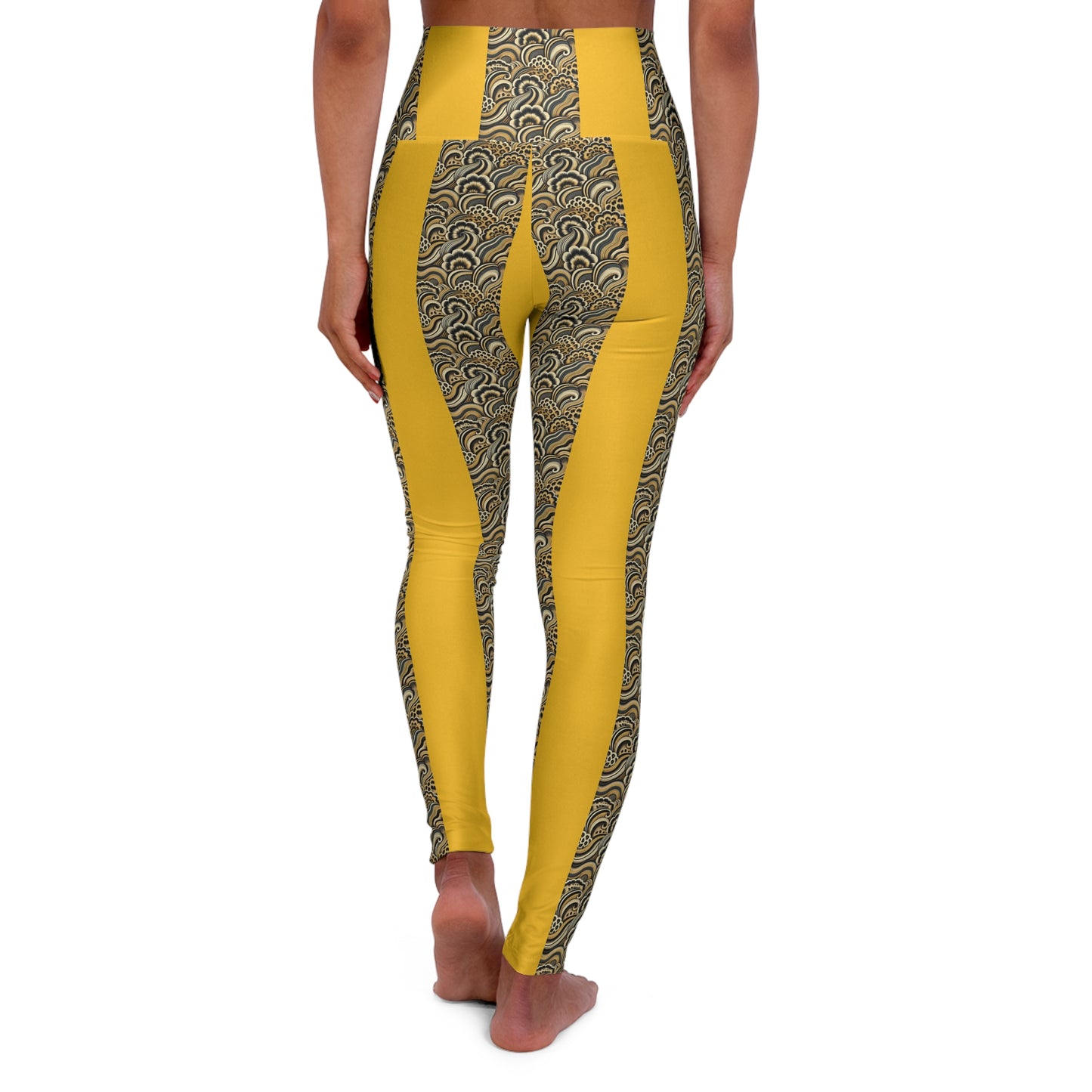 Masterpiece of Leopard Rosettes Stylish High Waisted Yoga Leggings - Trendy Fitness Activewear for Comfort & Performance