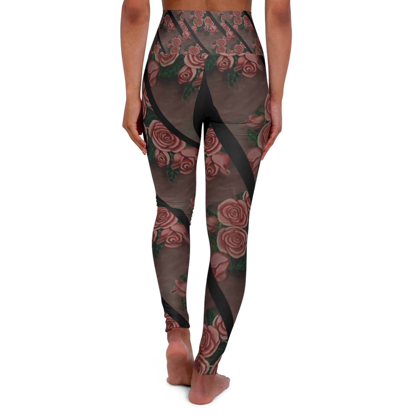 Floral High Waisted Yoga Leggings - Stylish Activewear for Fitness Enthusiasts