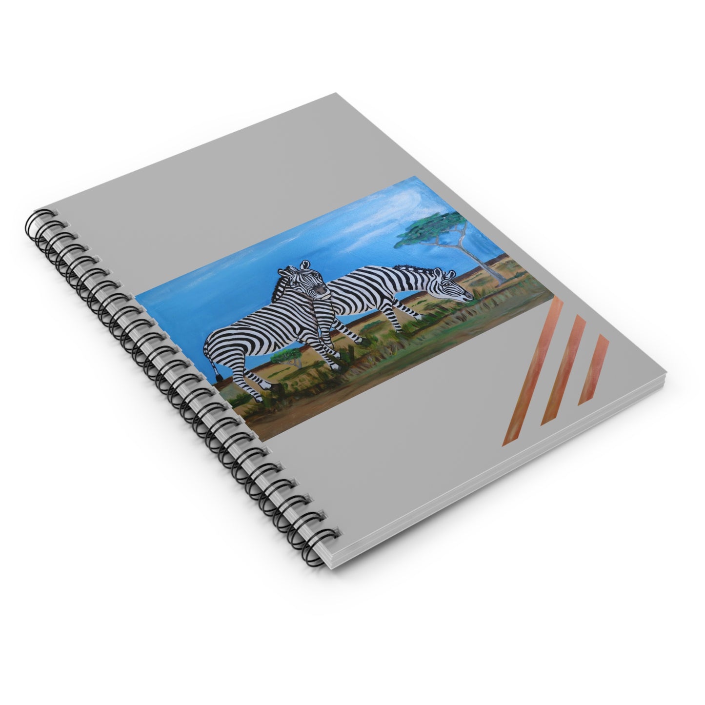 Eternal Grace in  Stripes Spiral Notebook - Ruled Line