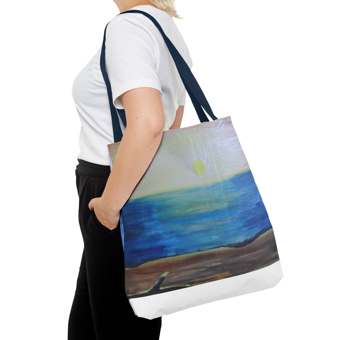 Sunrise over ocean landscape Tote Bag (AOP)