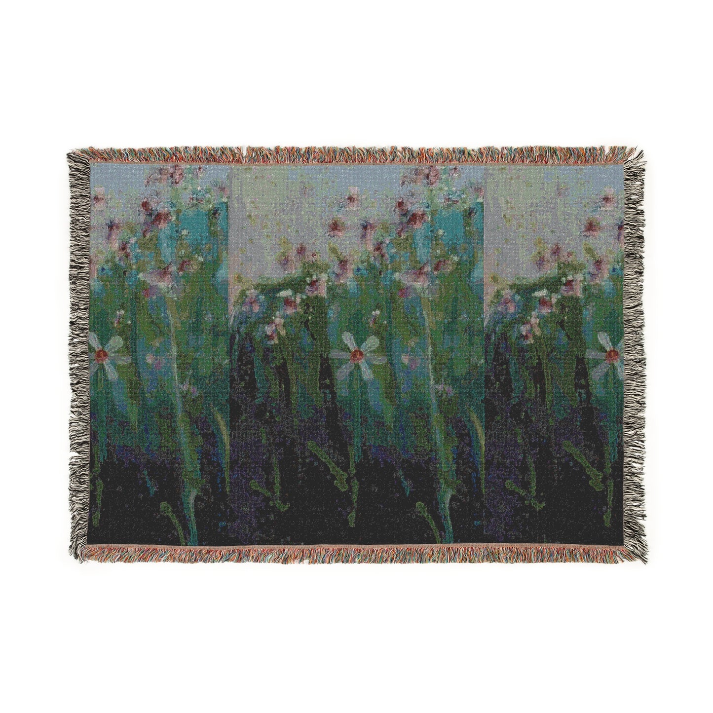 Touch of Wild Vegetation Woven Blanket