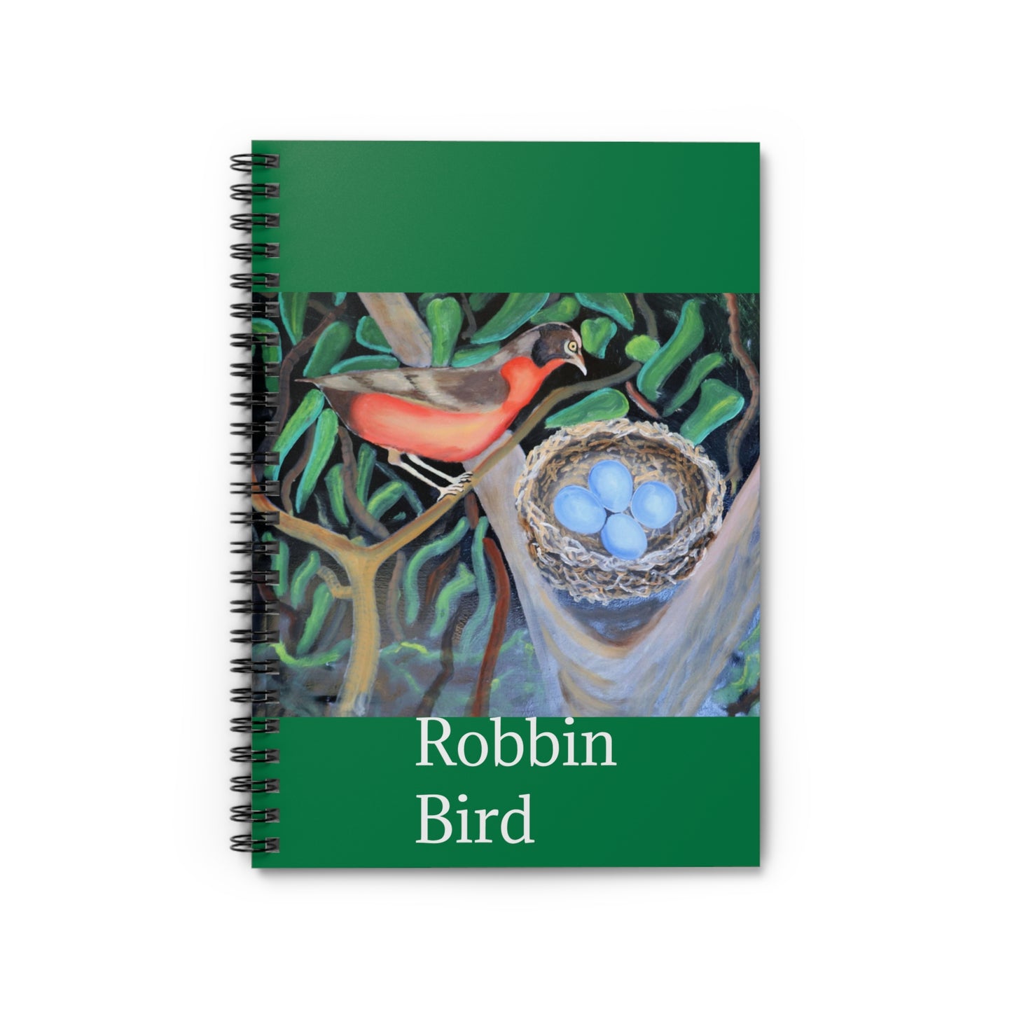 Motherly Robbing Bird.  Spiral Notebook - Ruled Line