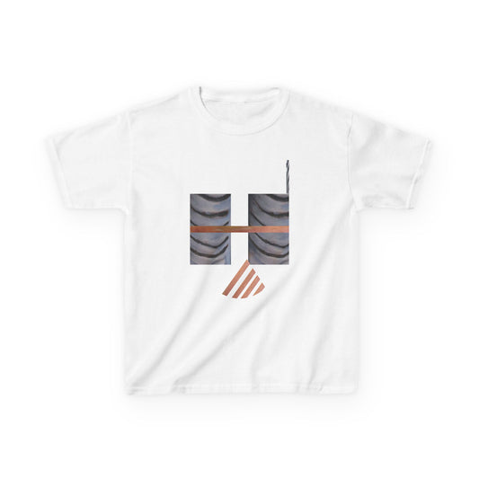 Wildebeest skin prints plus Land Stripes Kids Heavy Cotton™ Tee