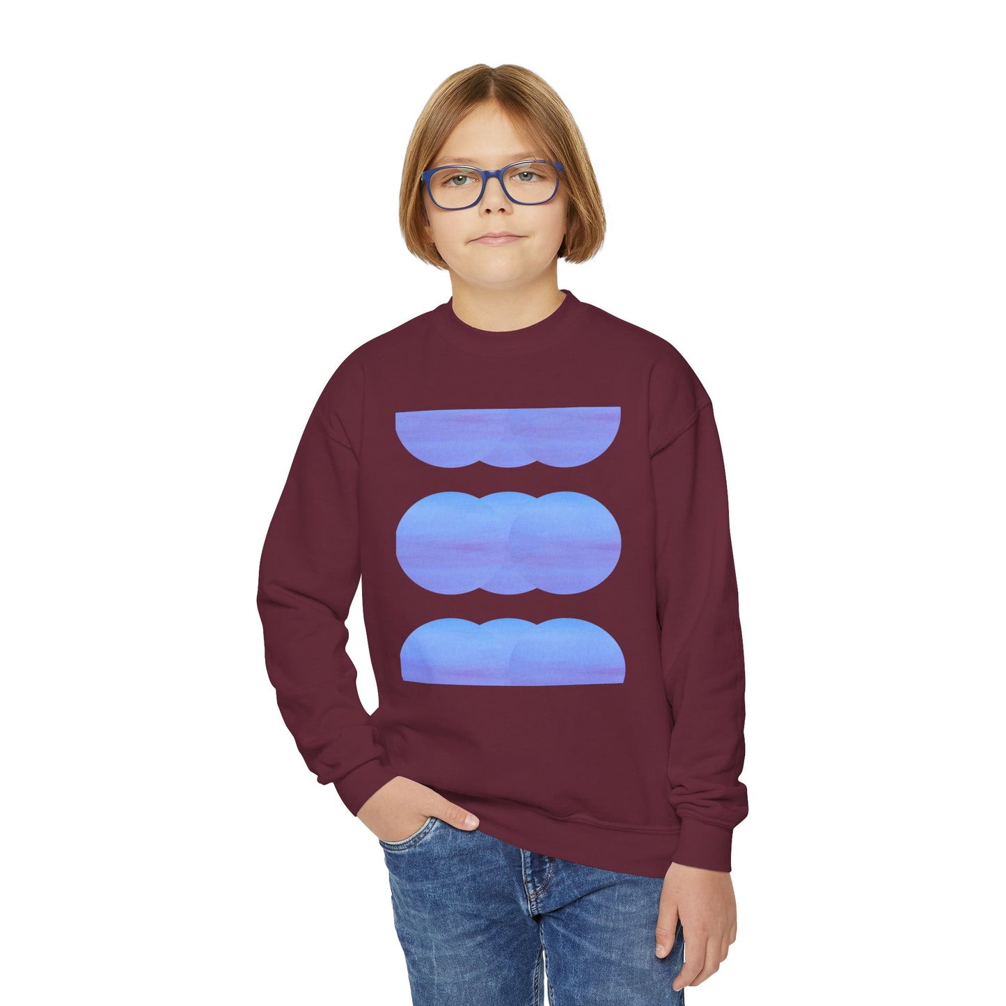 Sky Hues Youth Crewneck Sweatshirt