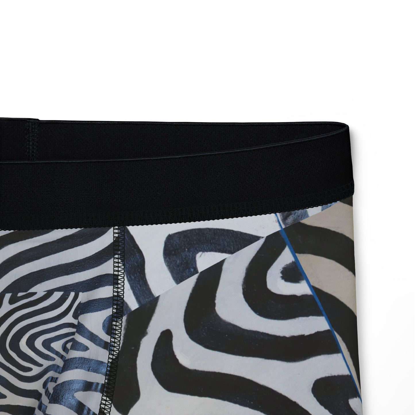 Wilderness Elegance: Zebra Prints Men's Boxers (AOP)