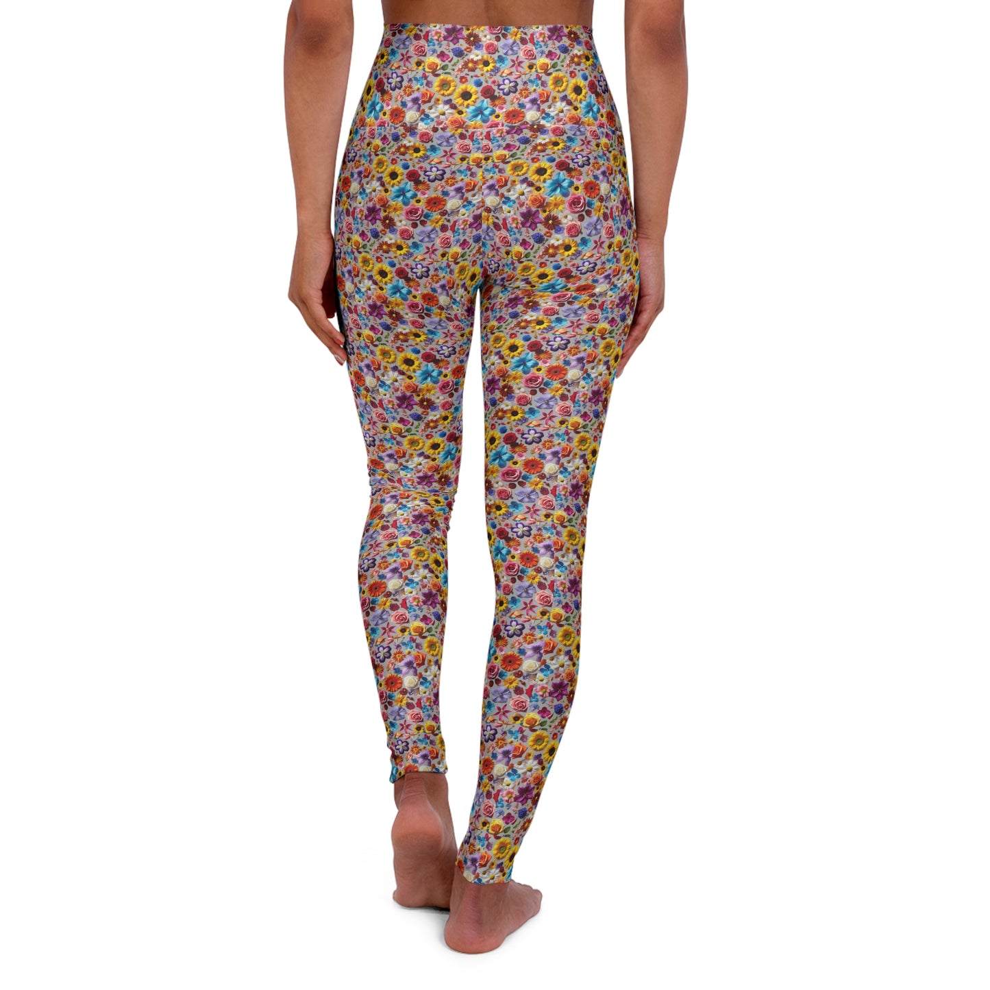 Untamed Beautiful Floral High Waisted Yoga Leggings – Comfortable Fit for Active Lifestyles