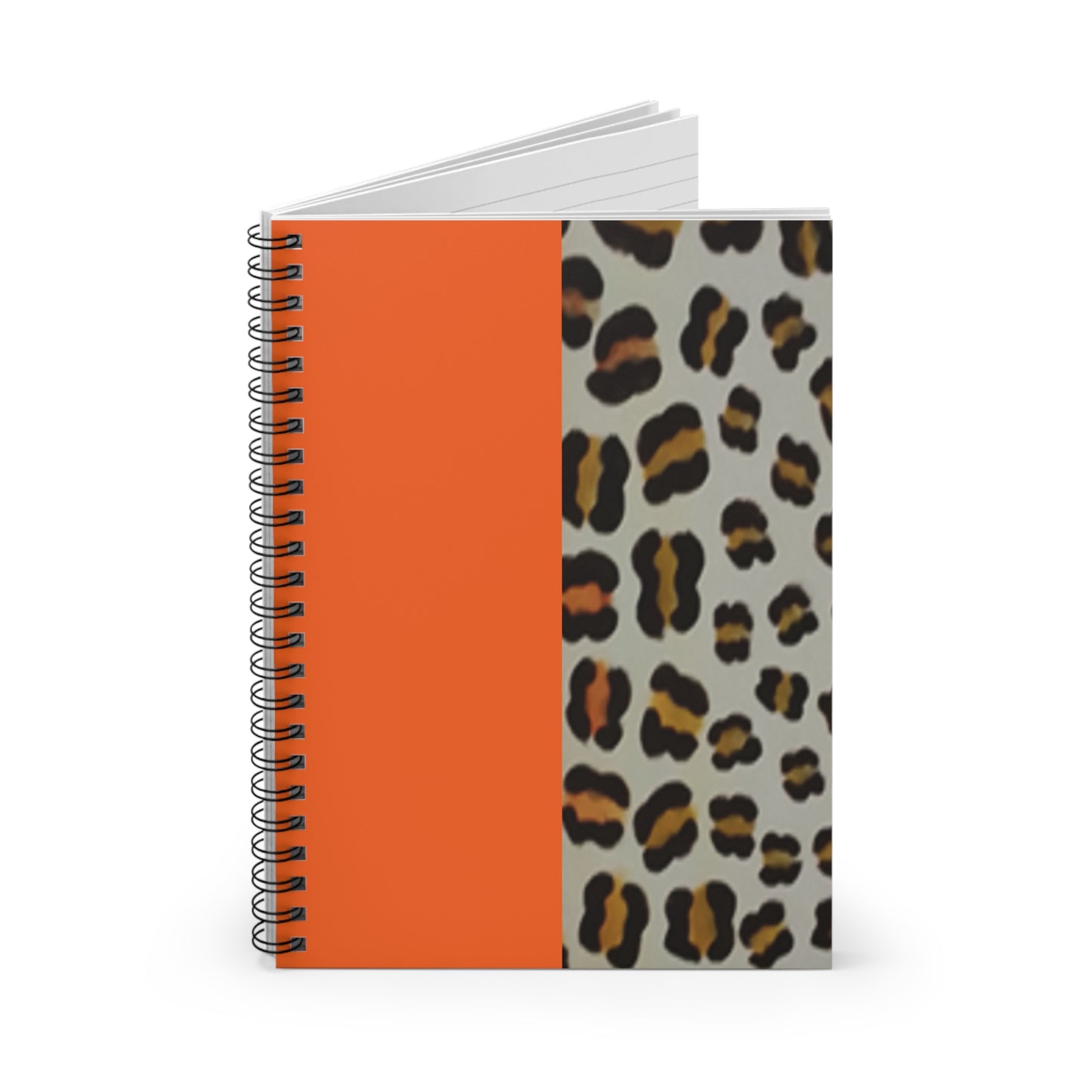 Realistic Leopard Rosettes Spiral Notebook - Ruled Line