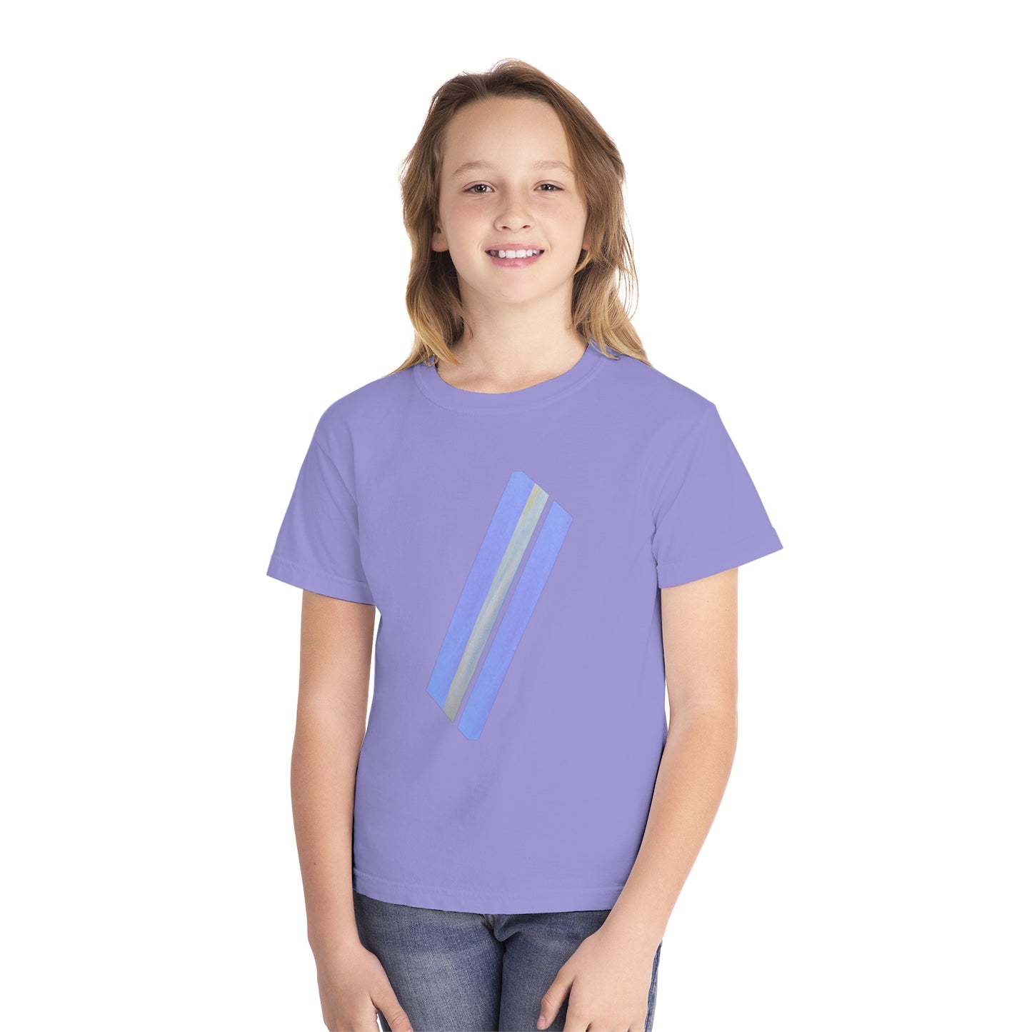 Serenity in the Sky: Artistic Horizon Palettes Youth Midweight Tee