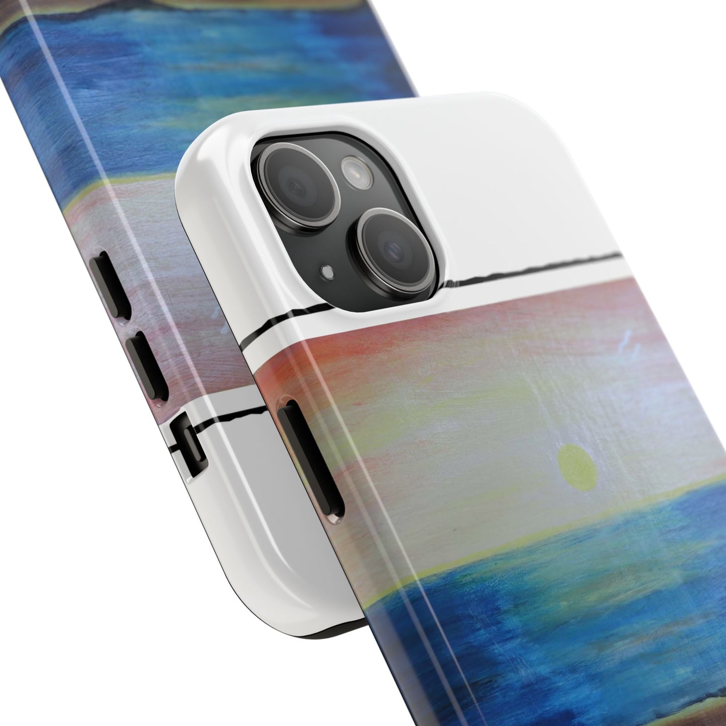 Nature's Balance of Beauty: Coastal stripe SunriseTough Phone Cases