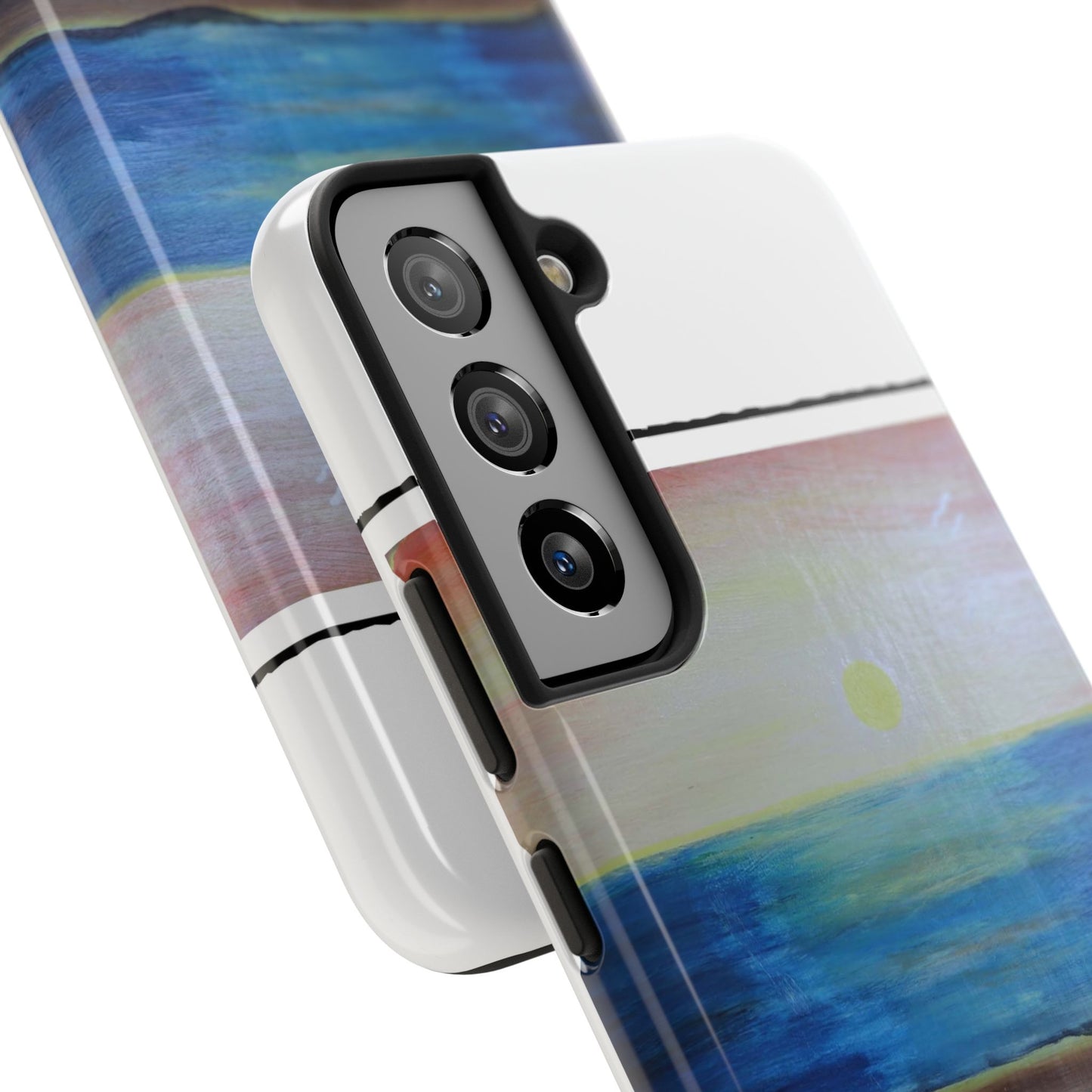 Nature's Balance of Beauty: Coastal stripe SunriseTough Phone Cases