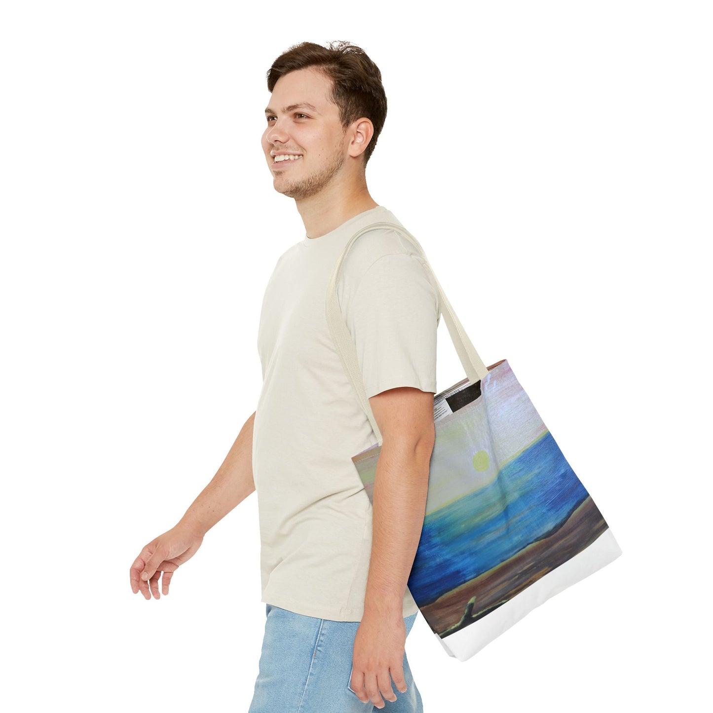 Sunrise over ocean landscape Tote Bag (AOP)