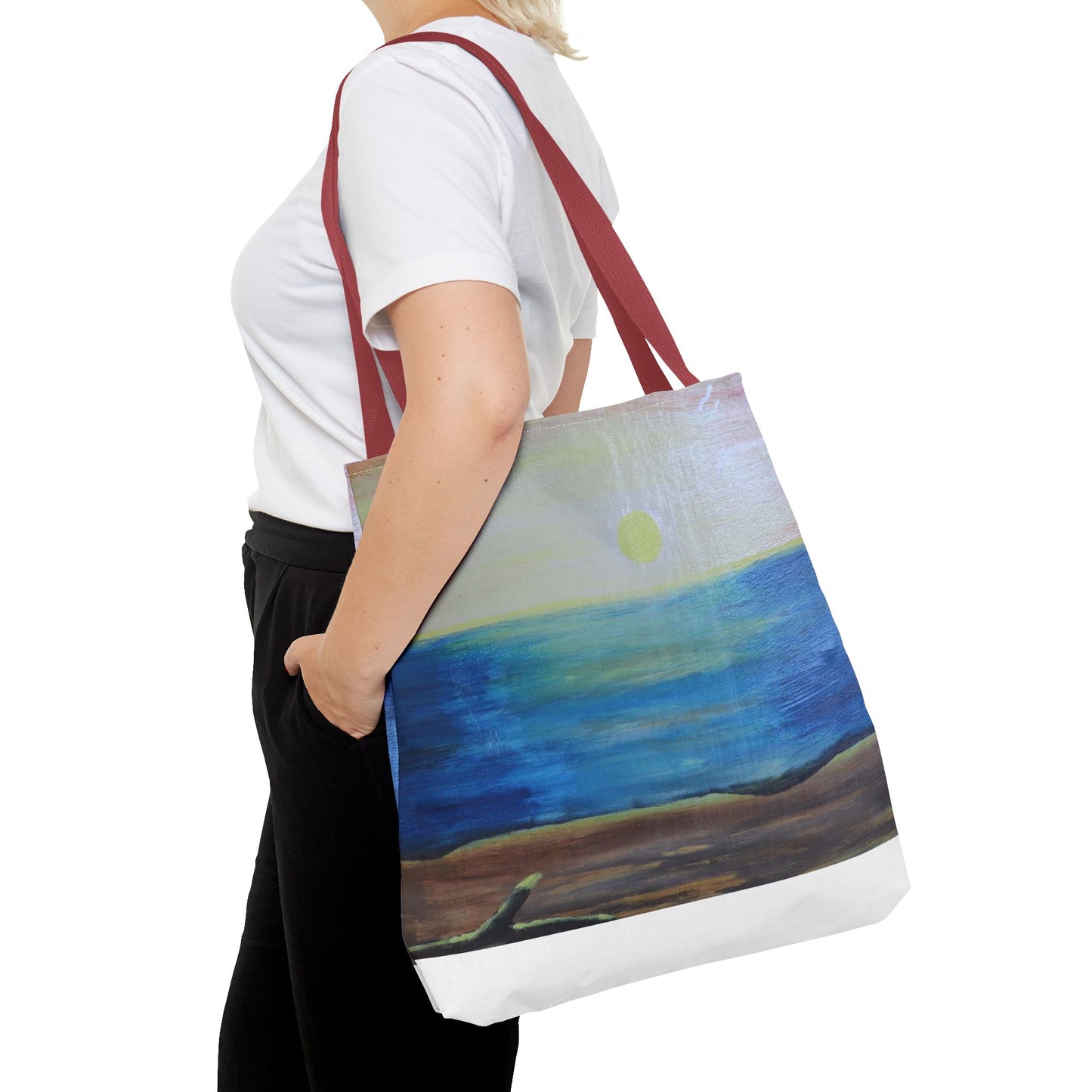 Sunrise over ocean landscape Tote Bag (AOP)