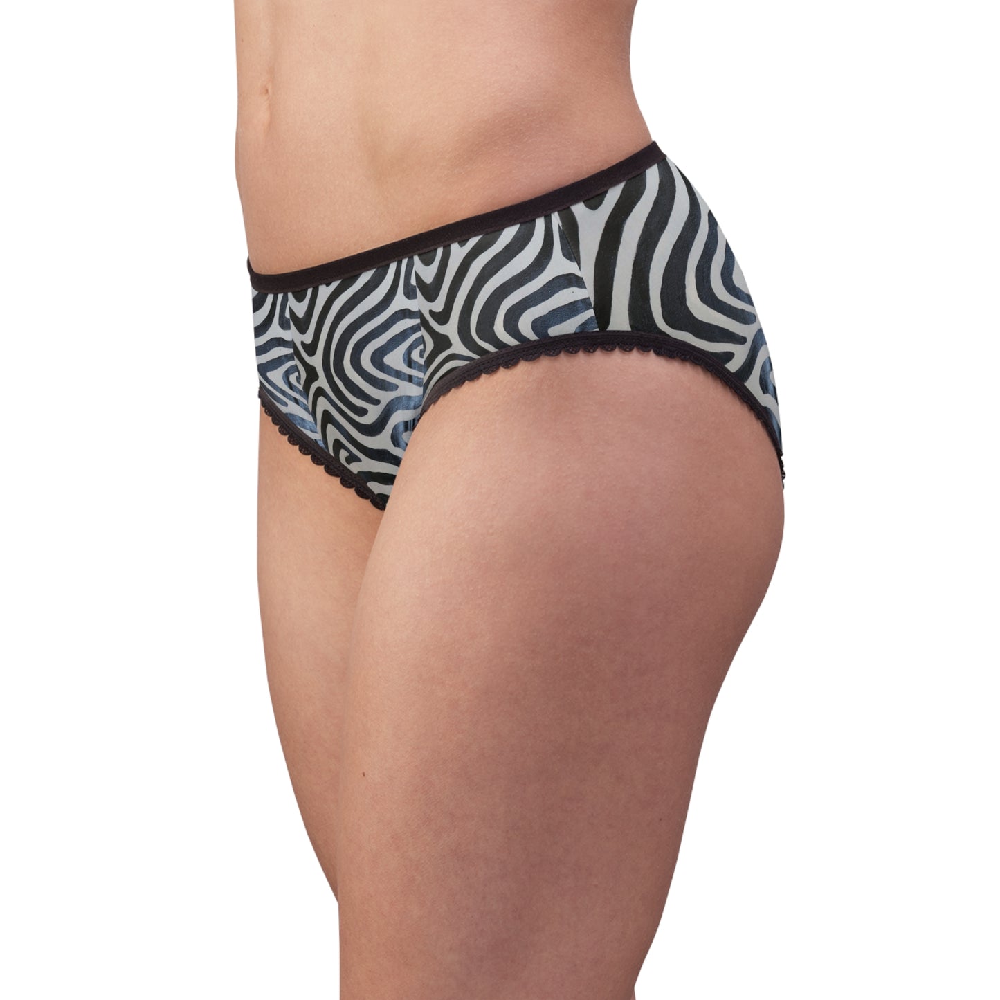 Free Comfort in Zebra Prints Women's Briefs (AOP)