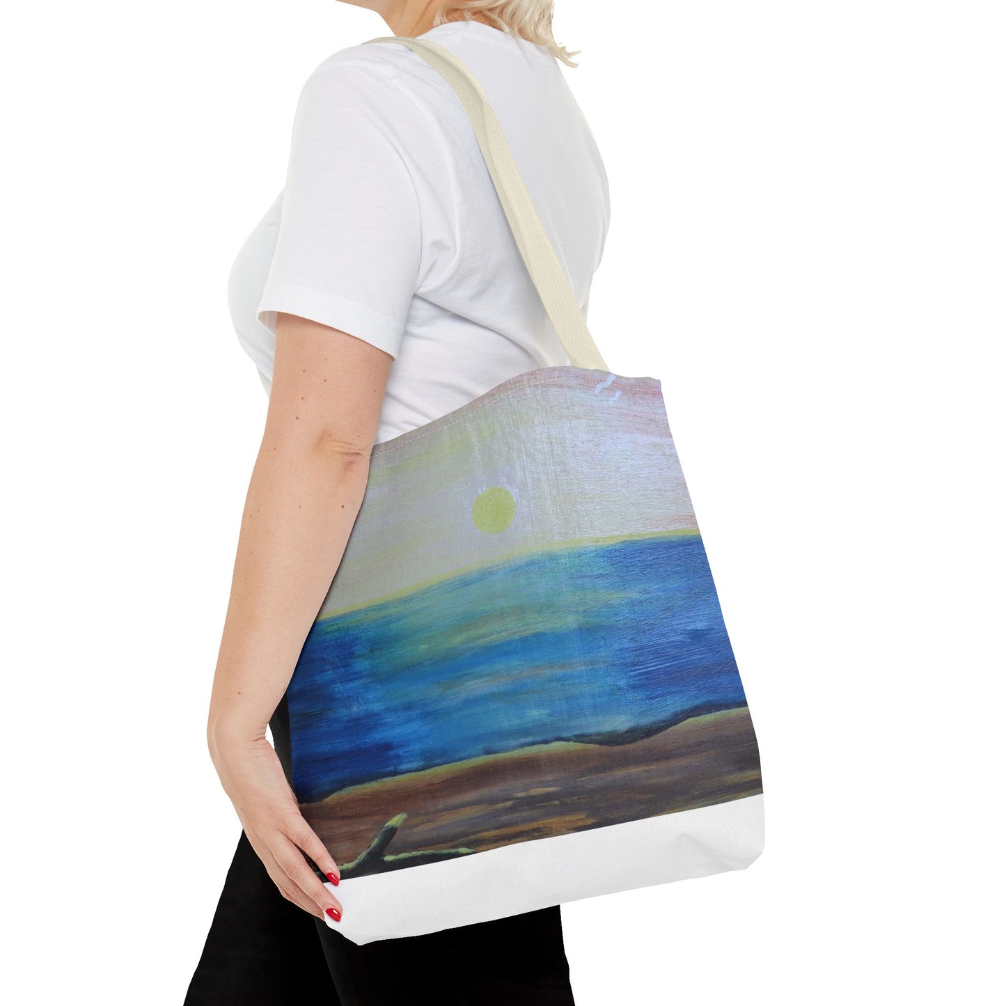 Sunrise over ocean landscape Tote Bag (AOP)