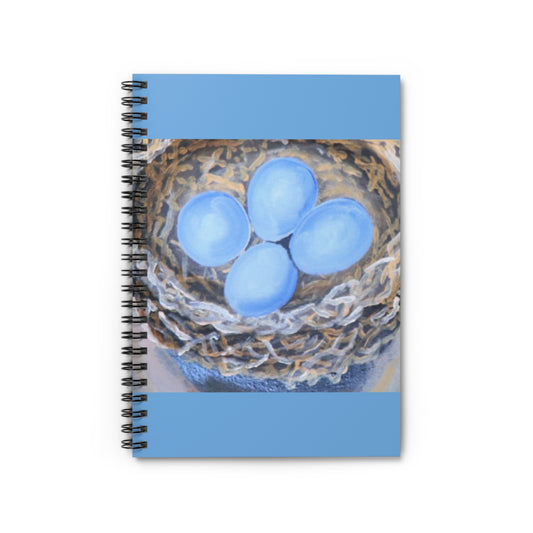 Robbin Bird Magic:  Eggs Delight Spiral Notebook - Ruled Line