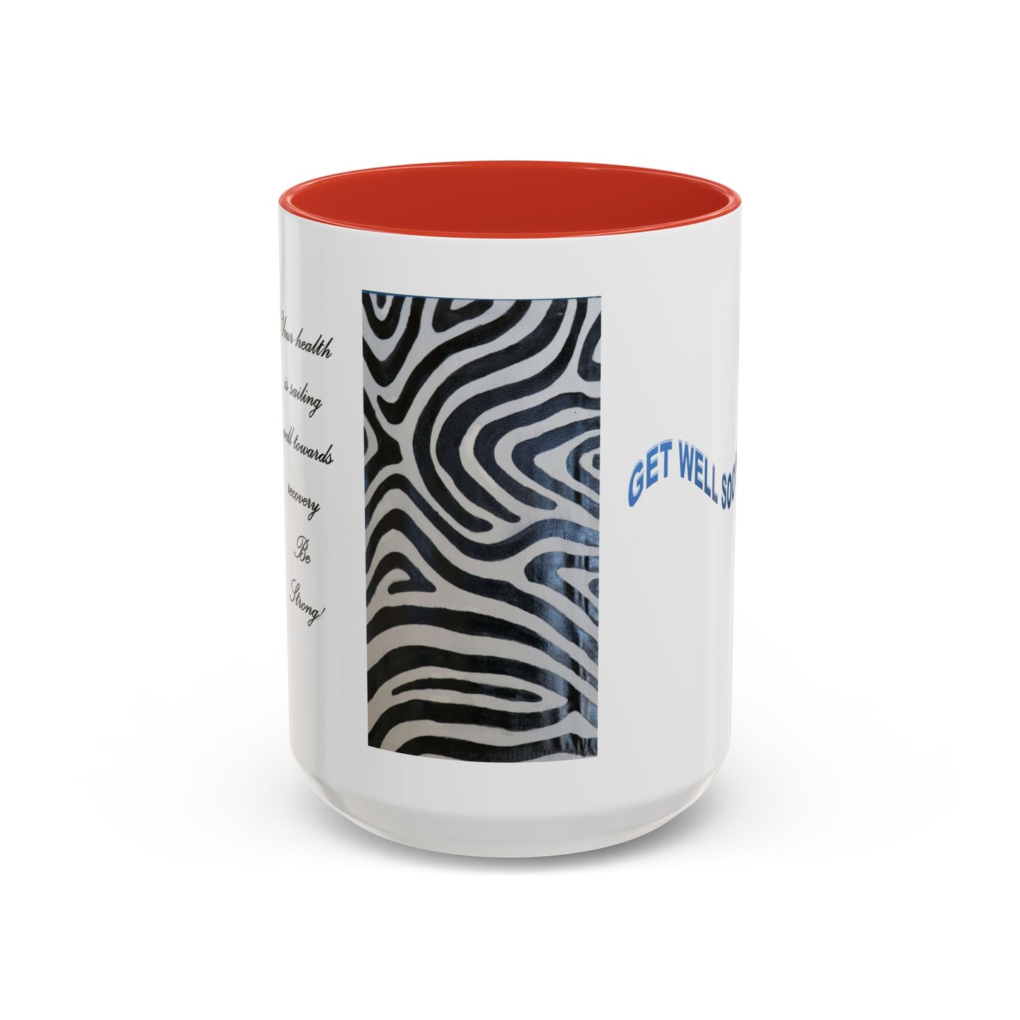 Quick Recovery wishes: Zebra Prints Accent Coffee Mug (11, 15oz)