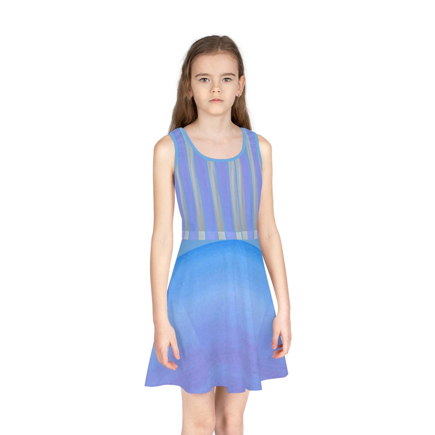 Universe Girls' Sleeveless Sundress (AOP)