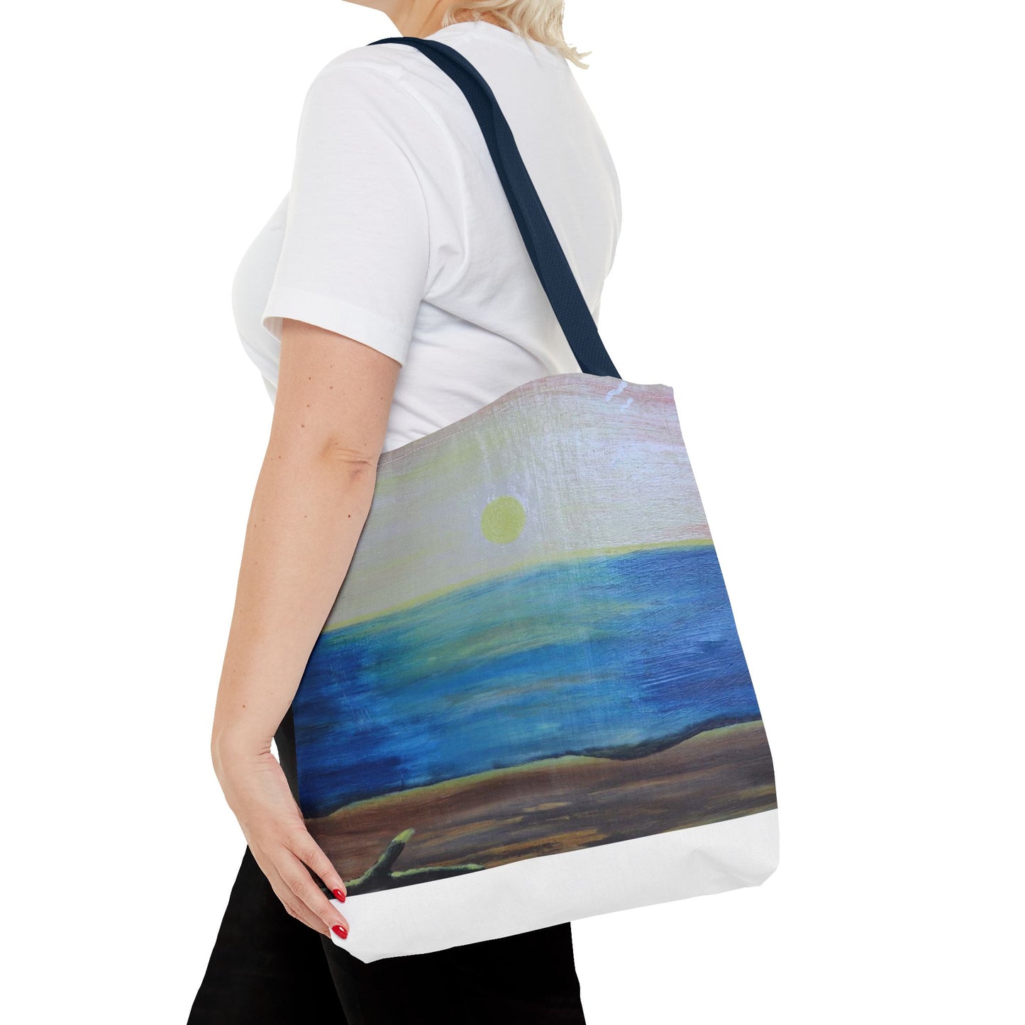 Sunrise over ocean landscape Tote Bag (AOP)