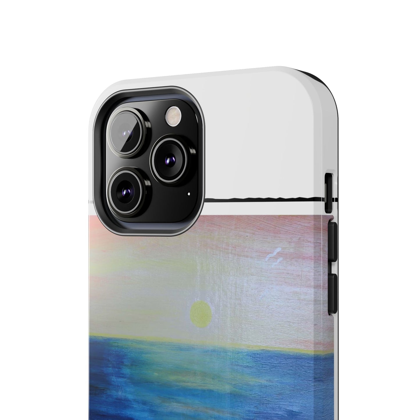 Nature's Balance of Beauty: Coastal stripe SunriseTough Phone Cases