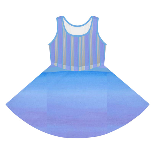 Universe Girls' Sleeveless Sundress (AOP)