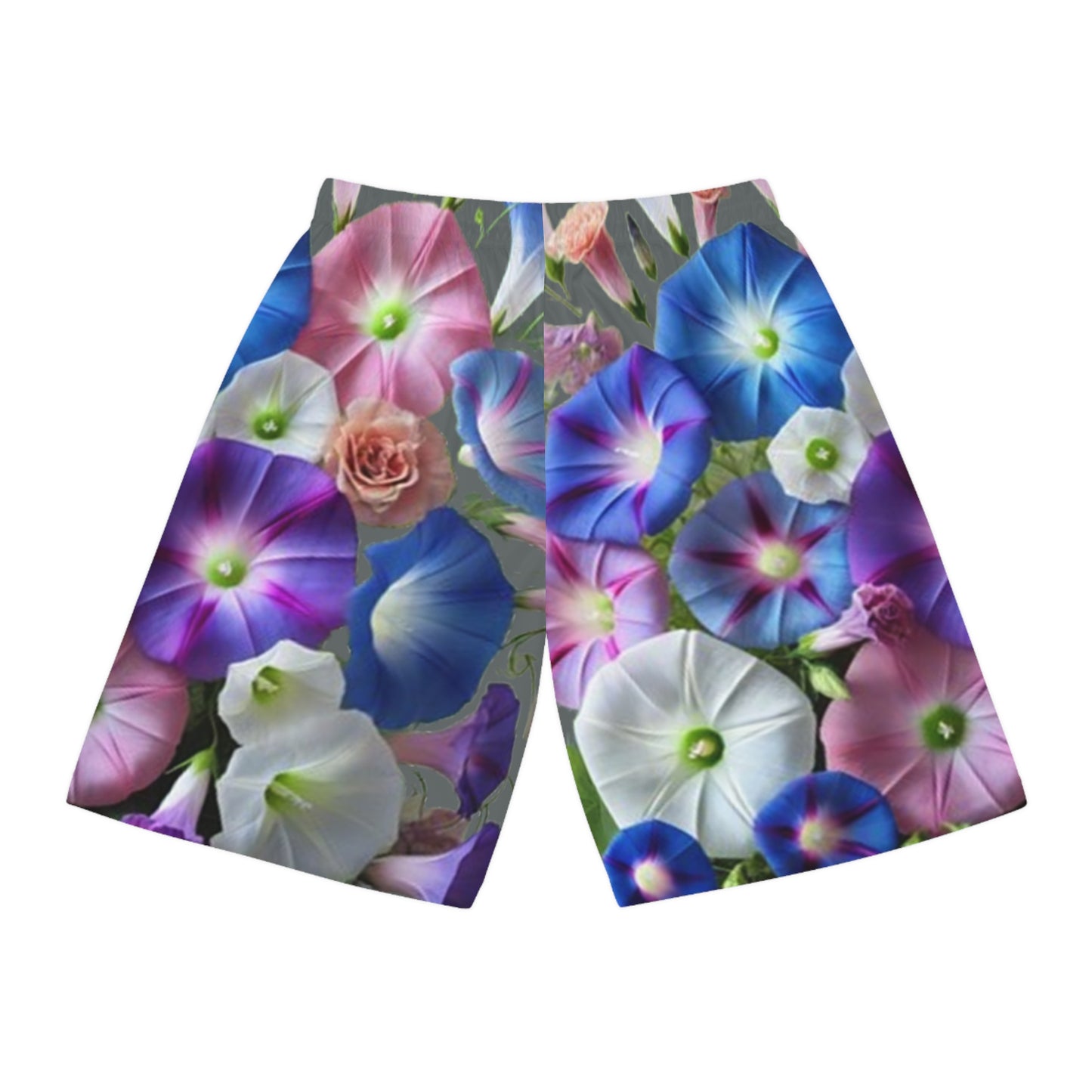 Appetizing Floral Basketball Shorts - Vibrant Garden Style Activewear