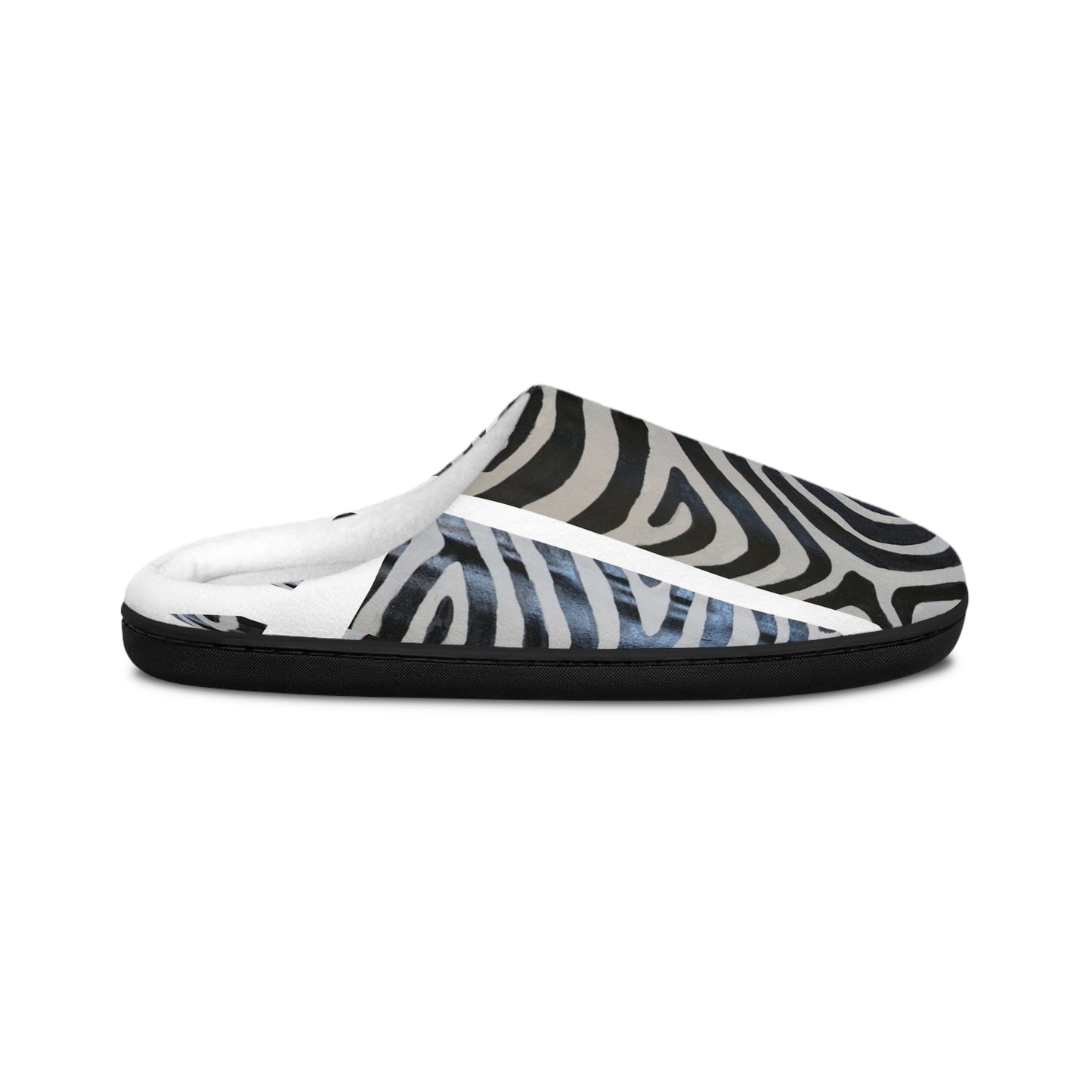 Nature’s Ink: Zebra Edition Men's Indoor Slippers