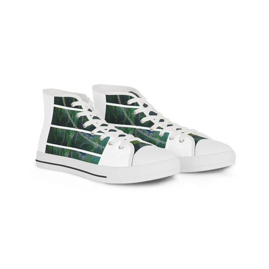 Garden Lilies Men's High Top Sneakers