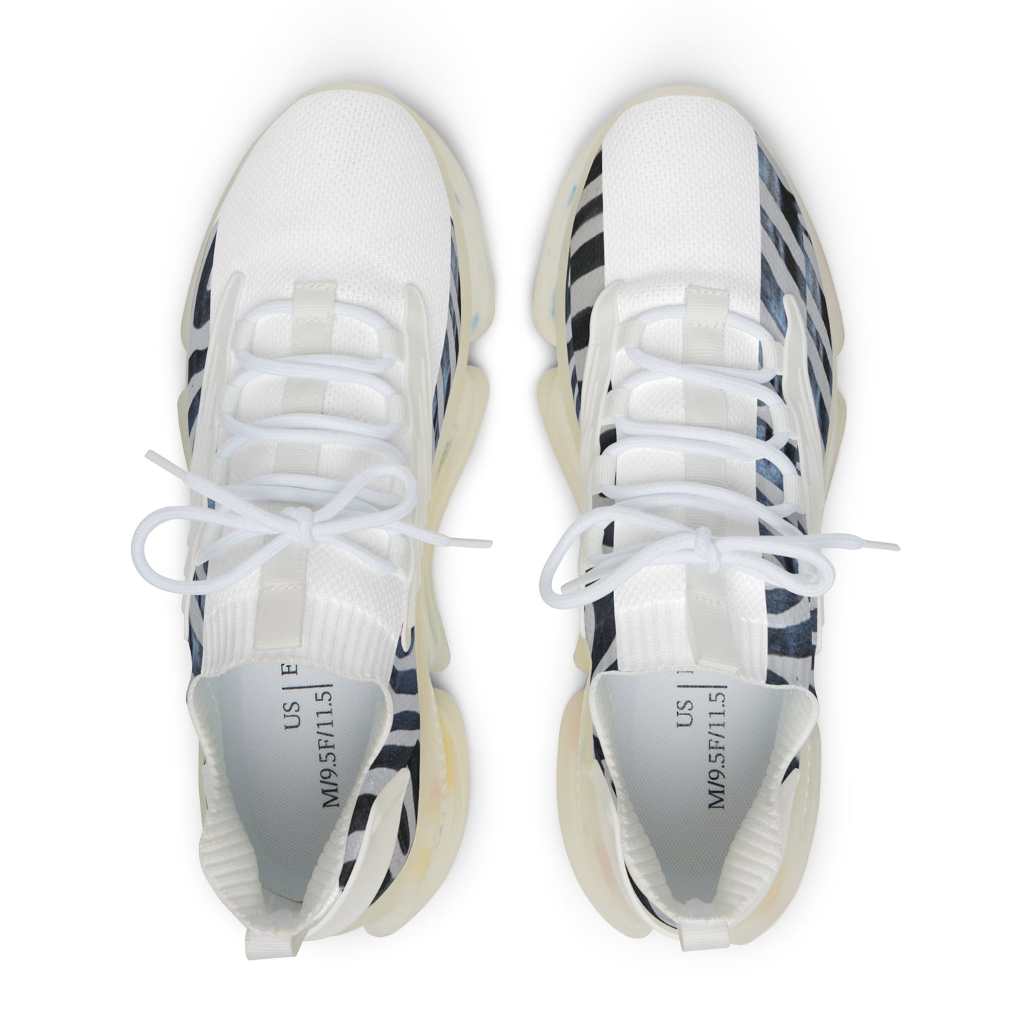 Safari-Inspired Style: Zebra Prints in Modern Design Men's Mesh Sneakers