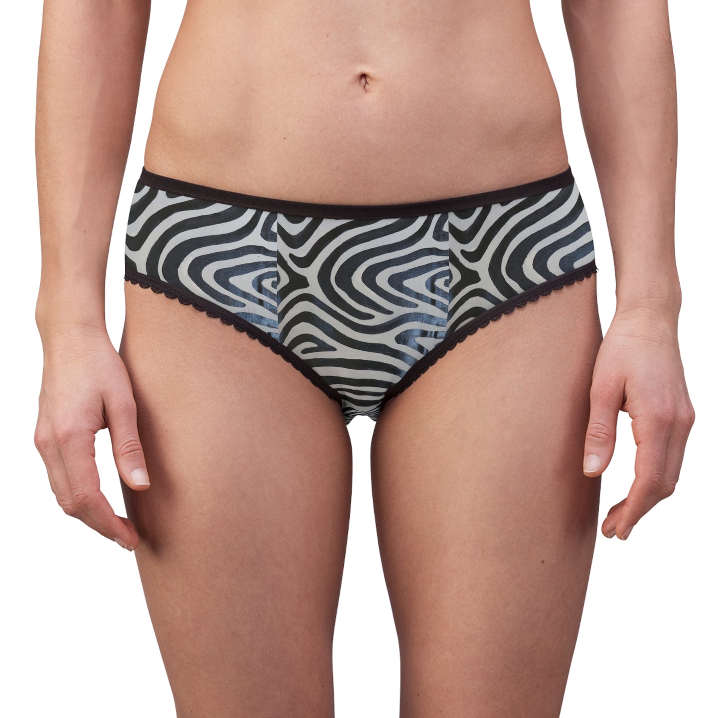 Free Comfort in Zebra Prints Women's Briefs (AOP)