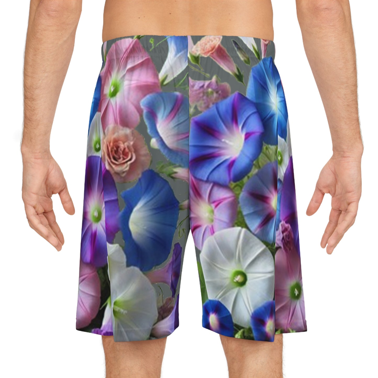 Appetizing Floral Basketball Shorts - Vibrant Garden Style Activewear