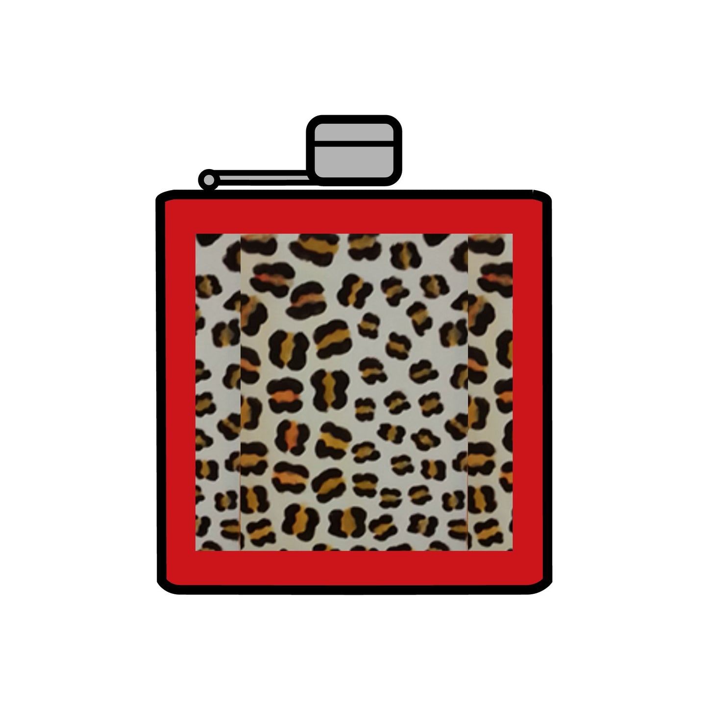 Seamless Leopard Prints Stainless Steel Flask, 6oz