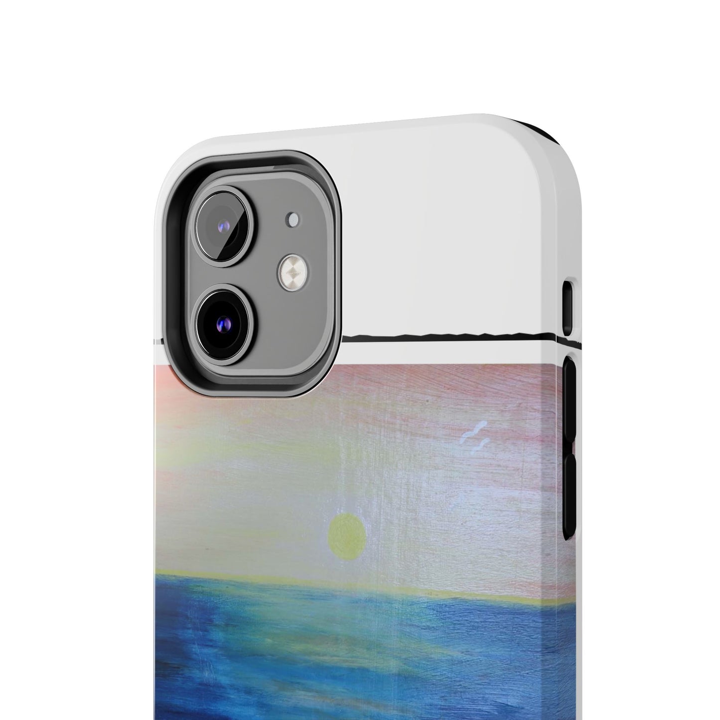 Nature's Balance of Beauty: Coastal stripe SunriseTough Phone Cases