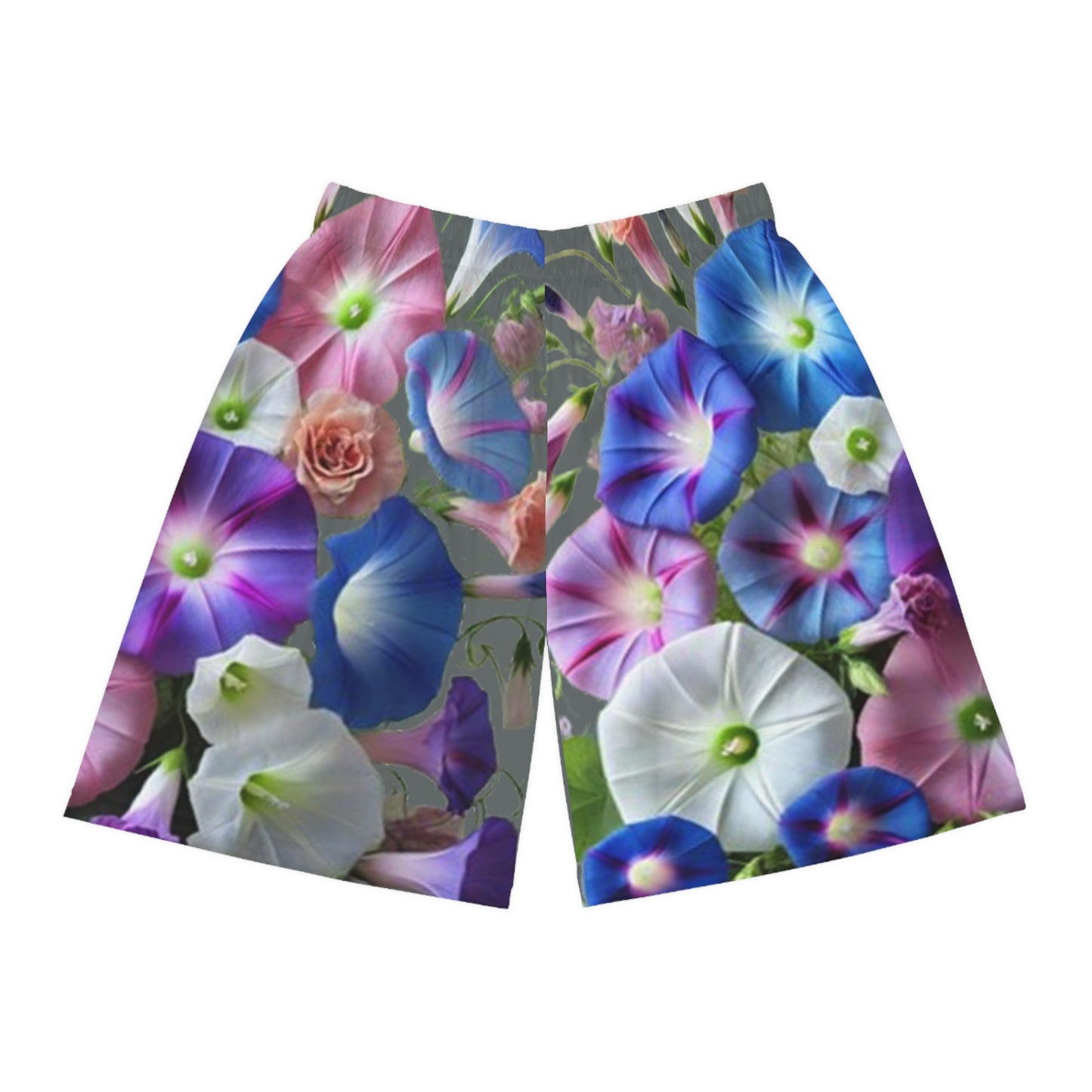 Appetizing Floral Basketball Shorts - Vibrant Garden Style Activewear