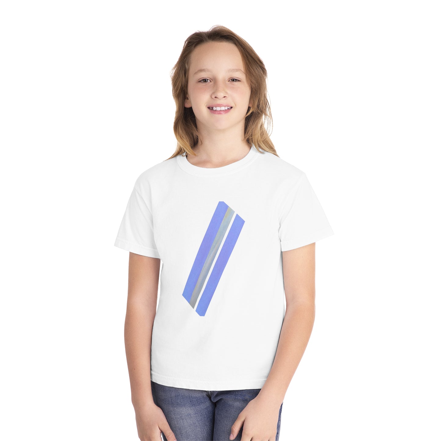 Serenity in the Sky: Artistic Horizon Palettes Youth Midweight Tee