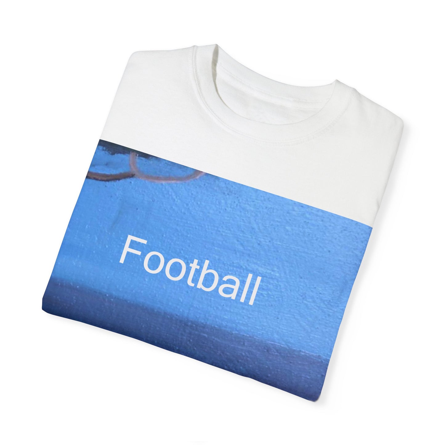 Peeping Acacia branch Football Unisex Garment-Dyed T-shirt