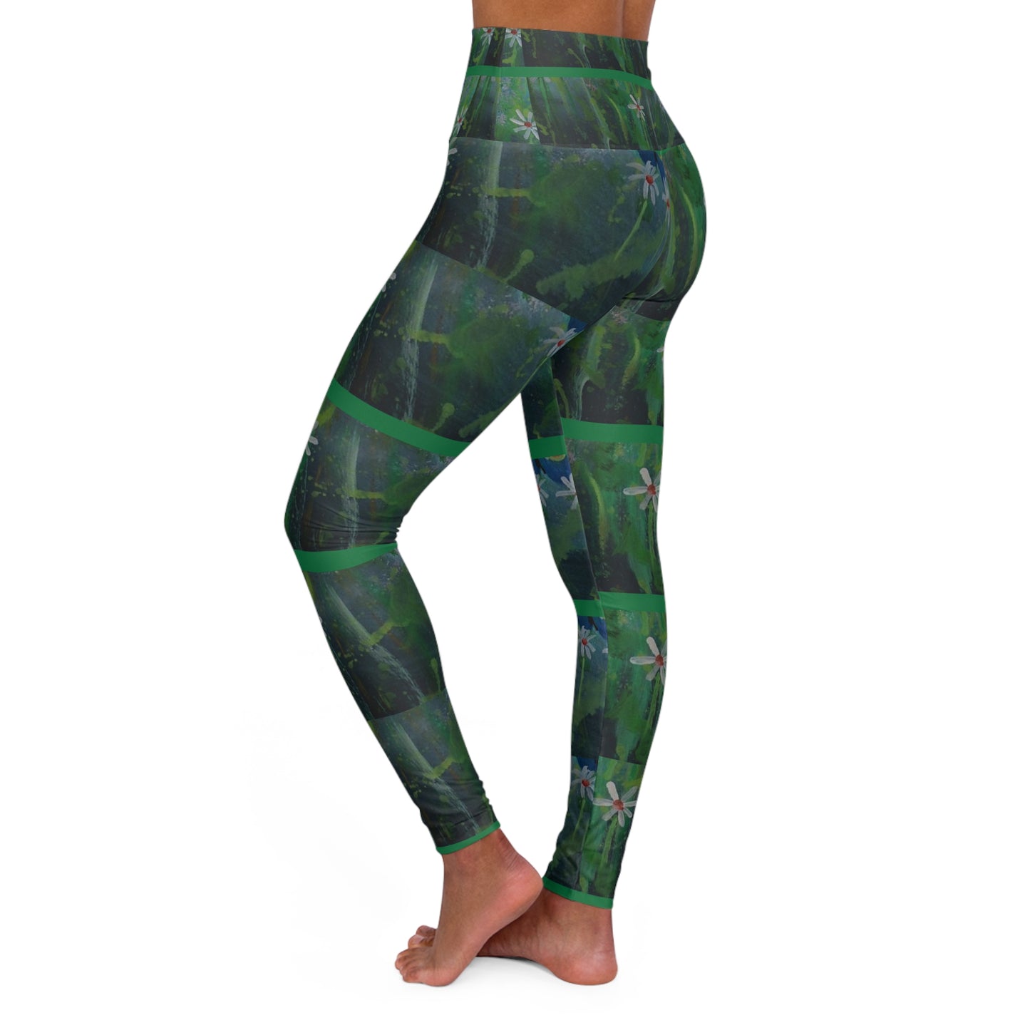 Floral High Waisted Yoga Leggings - Stylish Activewear for Comfort and Flexibility