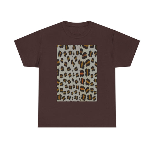 Roaring in Style: Elegant Leopard Rosettes Copy of Unisex Heavy Cotton Tee