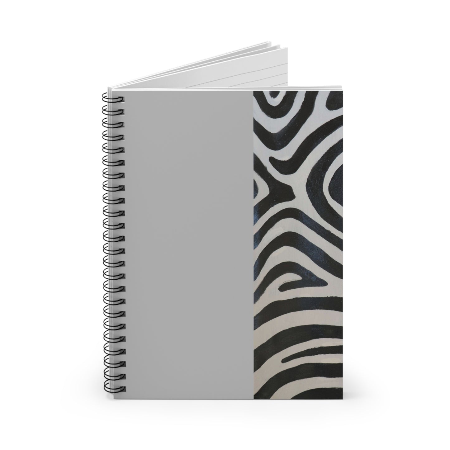 Stripes of Elegance Spiral Notebook - Ruled Line