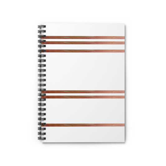 Undulating land waves Spiral Notebook - Ruled Line