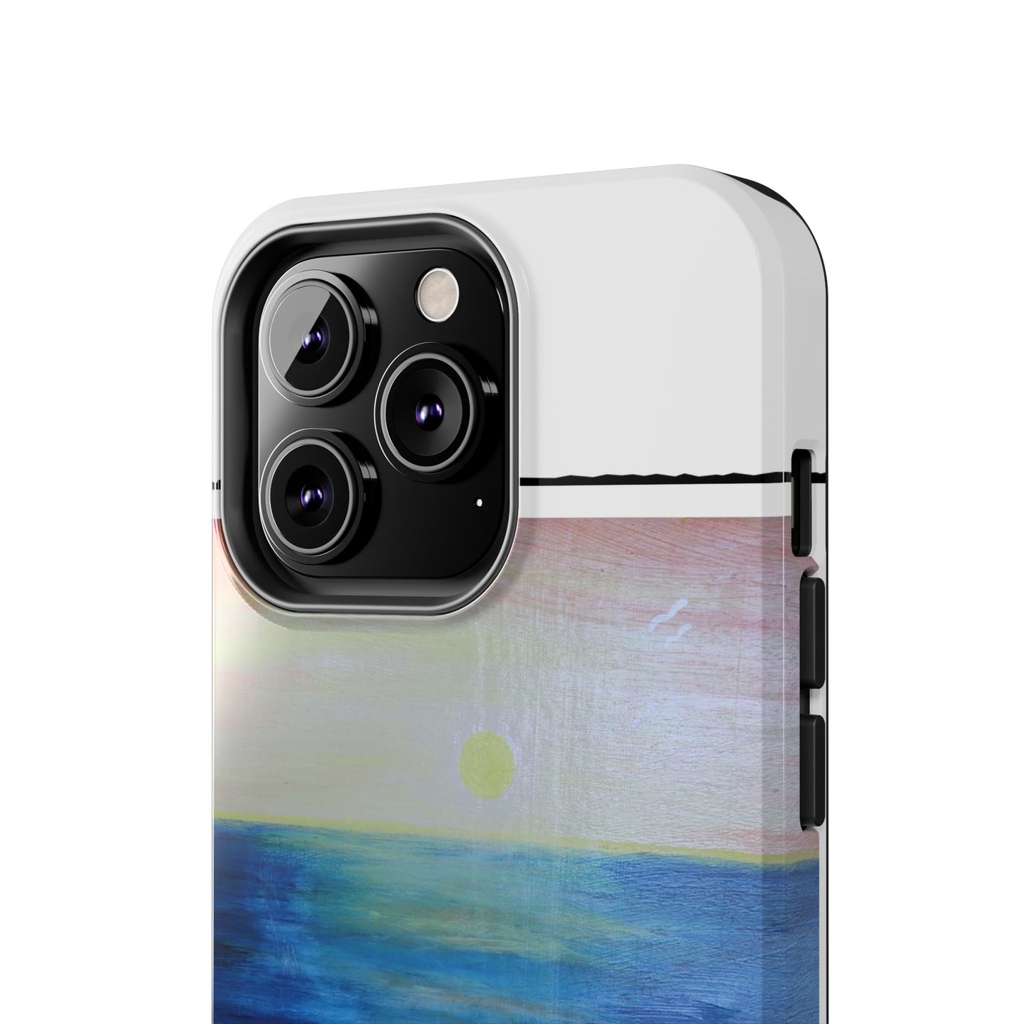 Nature's Balance of Beauty: Coastal stripe SunriseTough Phone Cases