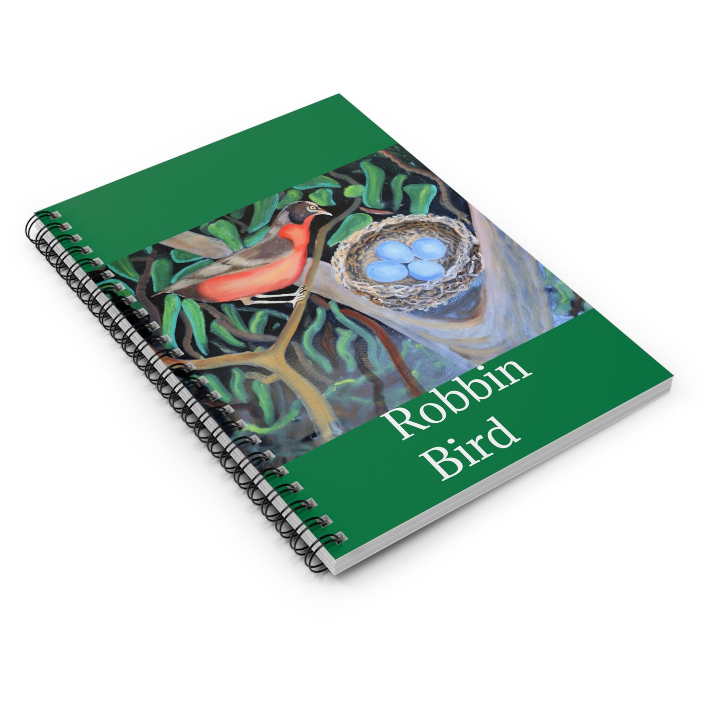 Motherly Robbing Bird.  Spiral Notebook - Ruled Line