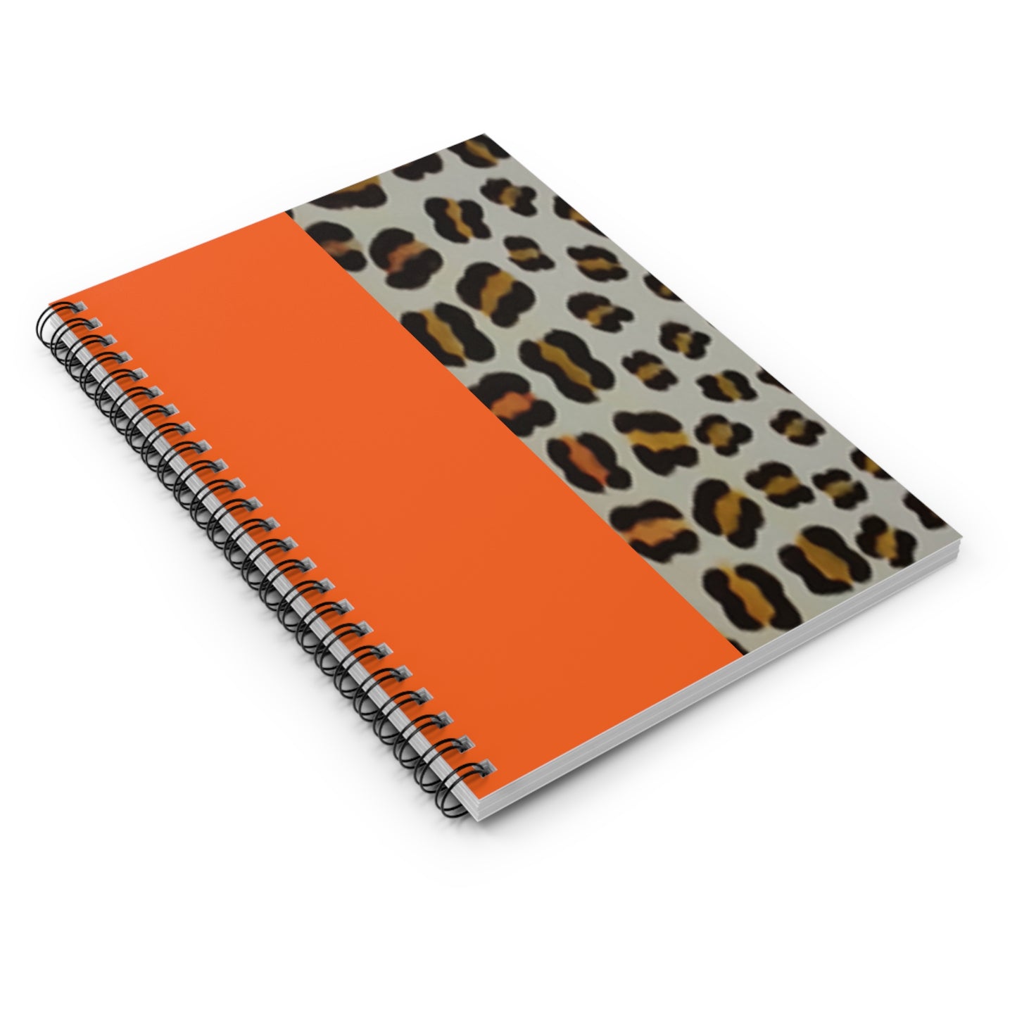 Realistic Leopard Rosettes Spiral Notebook - Ruled Line