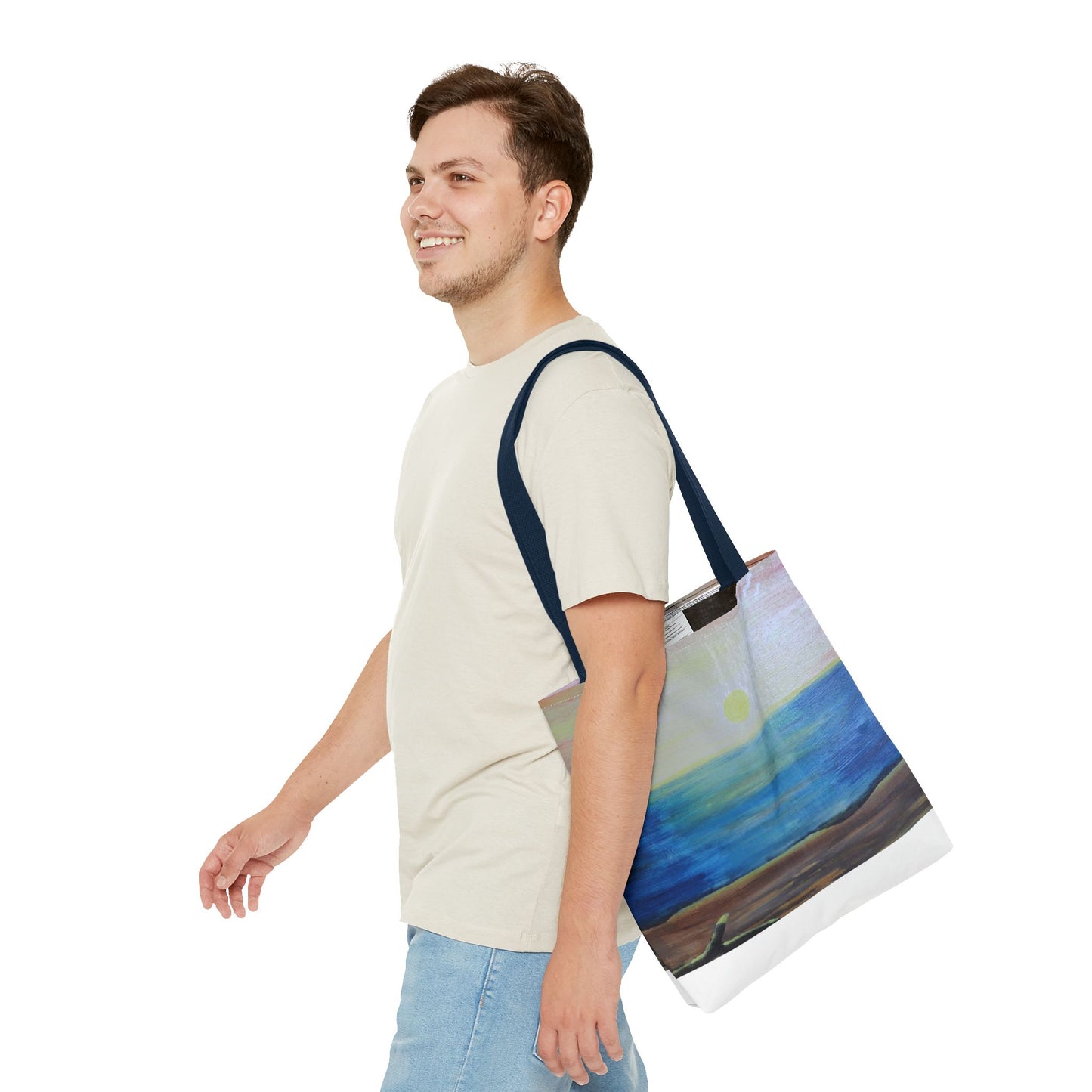 Sunrise over ocean landscape Tote Bag (AOP)