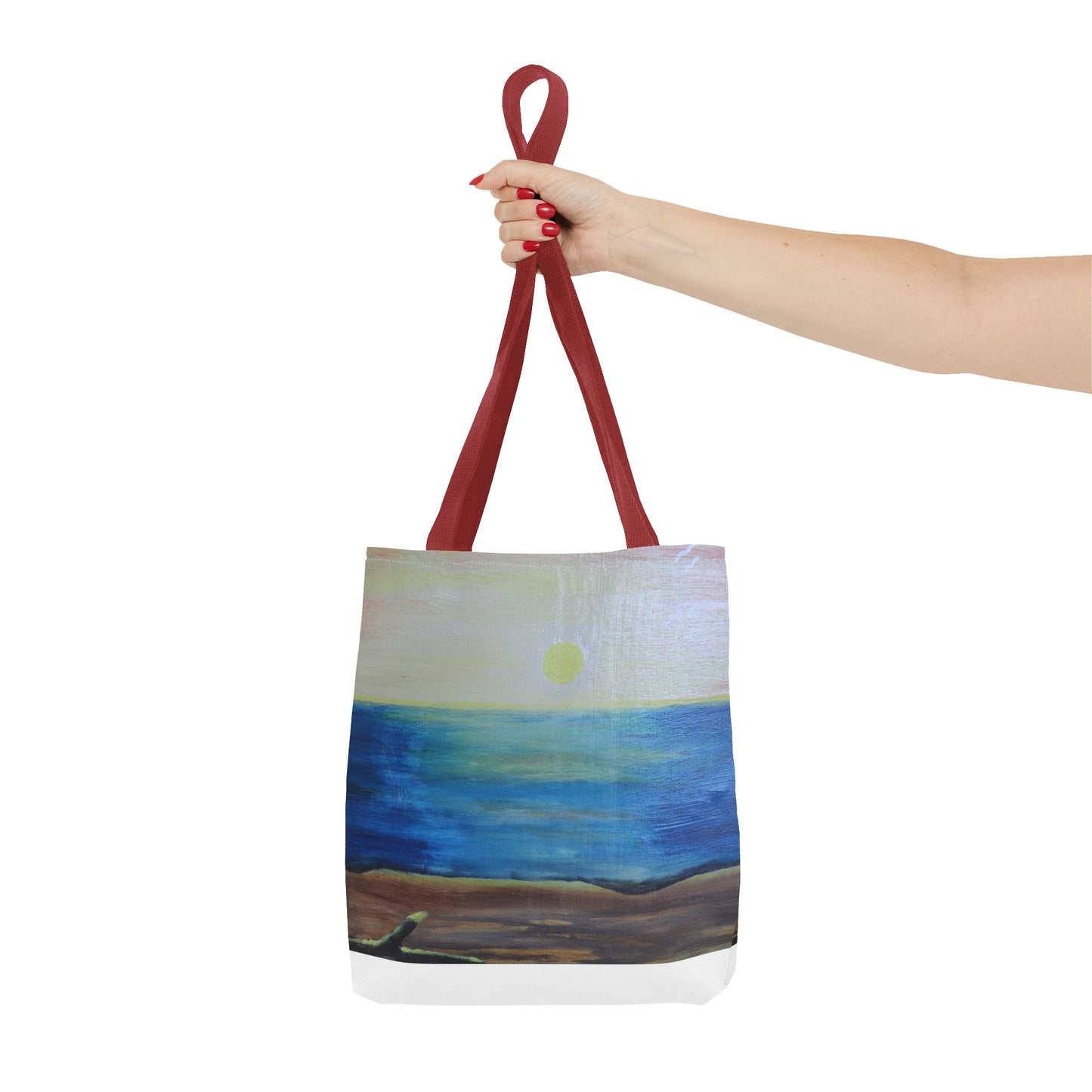 Sunrise over ocean landscape Tote Bag (AOP)