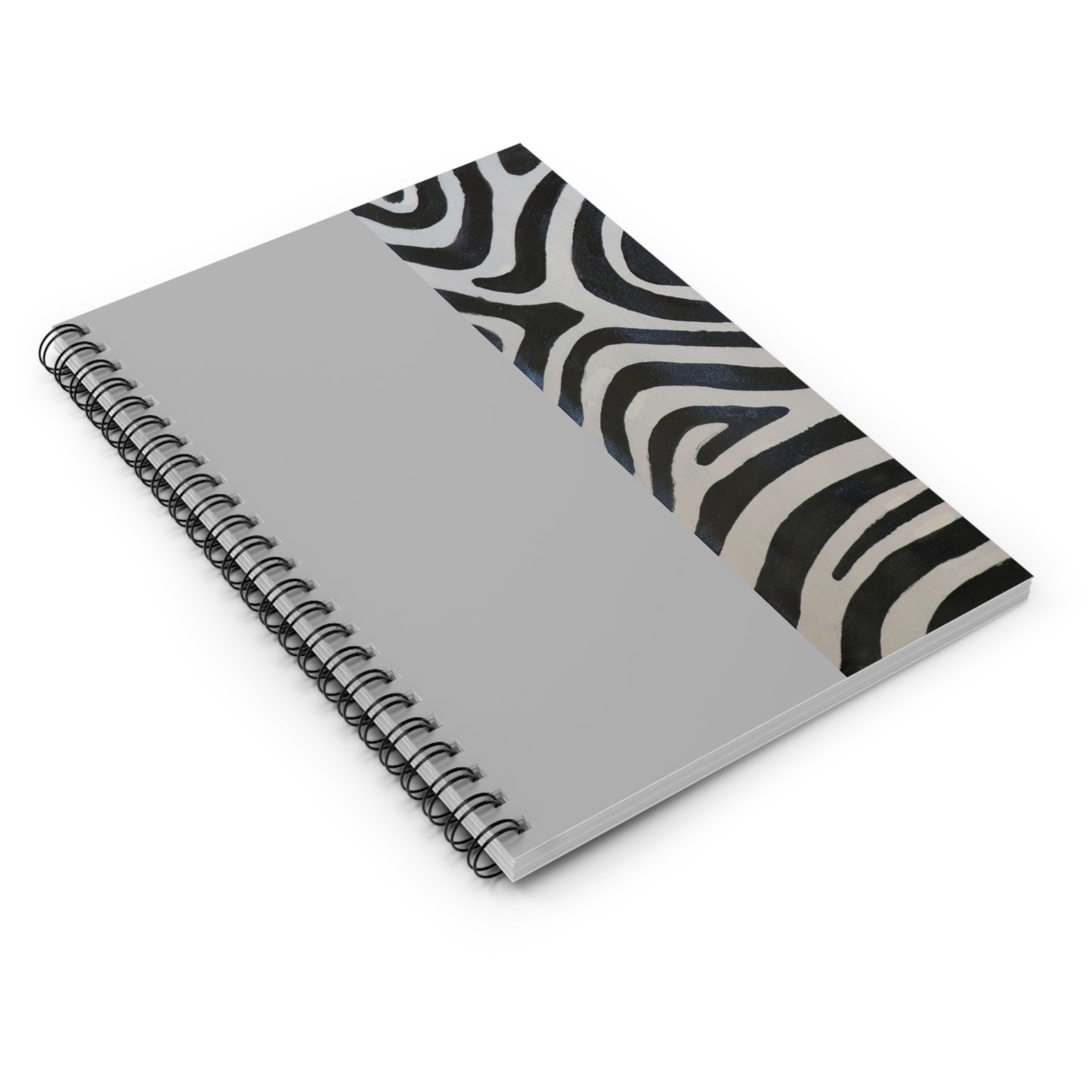 Stripes of Elegance Spiral Notebook - Ruled Line