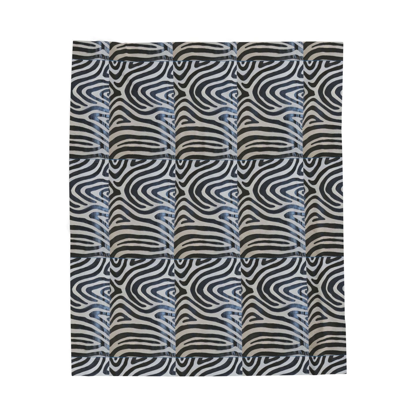 Stripes of Artistry:  Zebra Prints Velveteen Plush Blanket