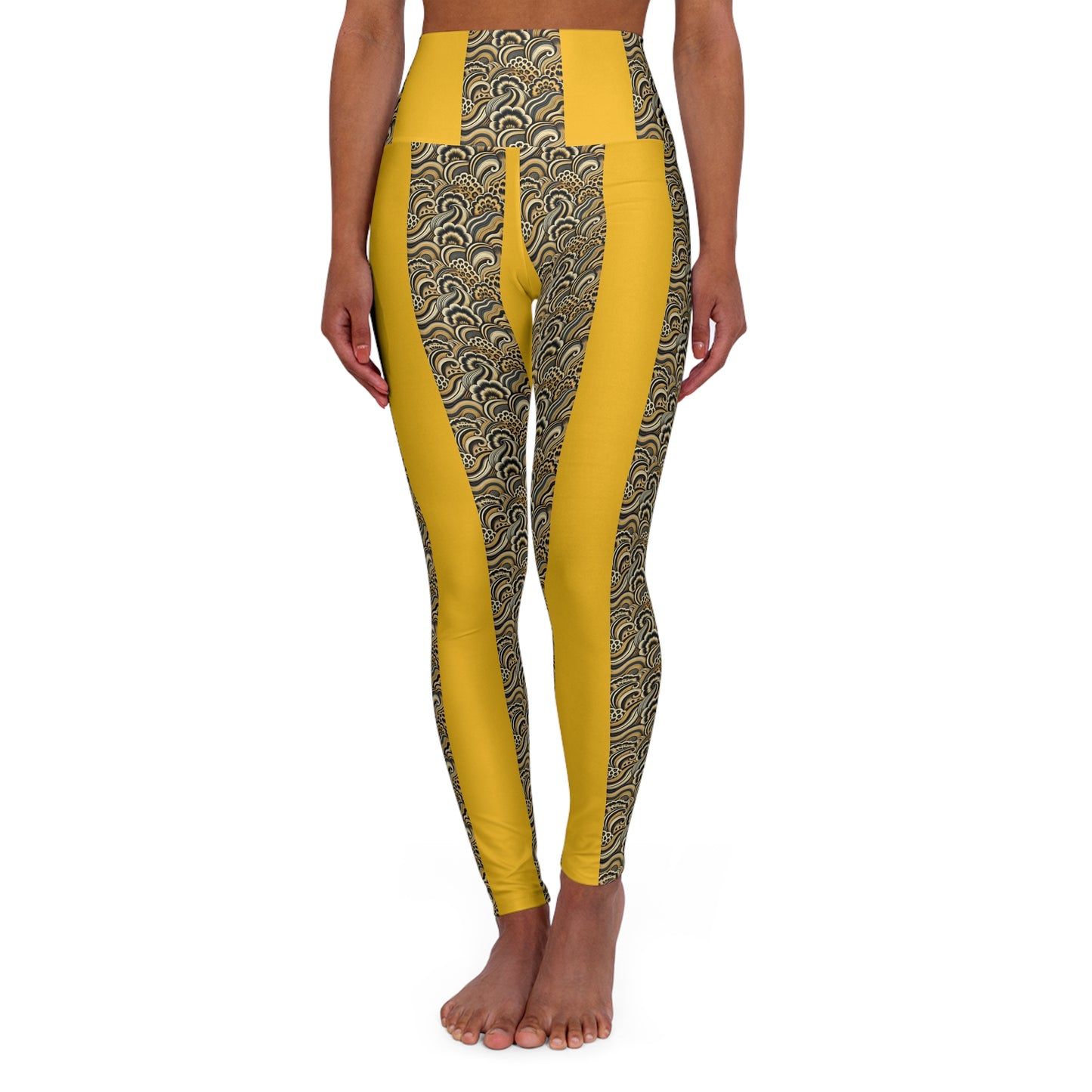 Masterpiece of Leopard Rosettes Stylish High Waisted Yoga Leggings - Trendy Fitness Activewear for Comfort & Performance