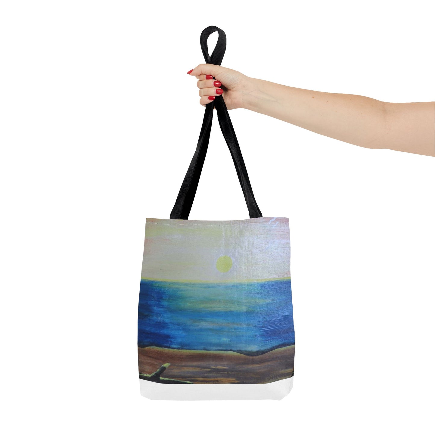 Sunrise over ocean landscape Tote Bag (AOP)