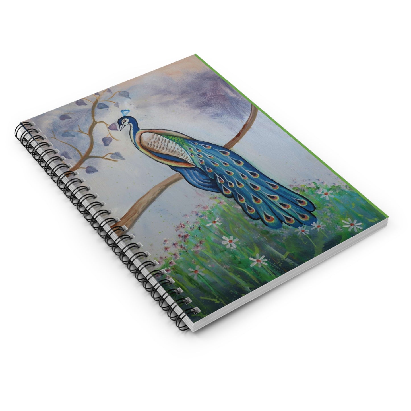 Proud Peacock Spiral Notebook - Ruled Line