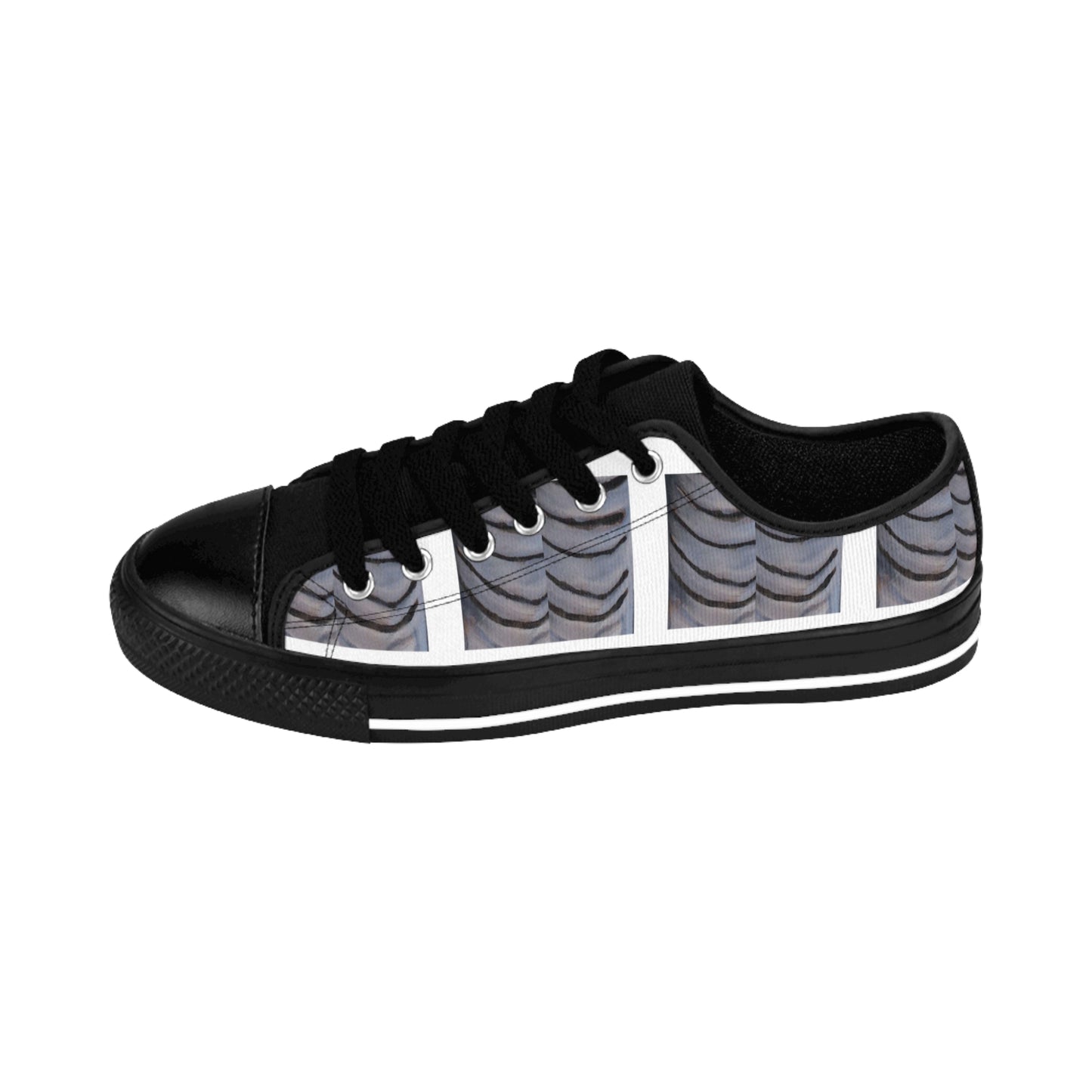 Wildebeest Skin Hand Painted Men's Sneakers